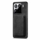 For Xiaomi 15 Retro Leather Card Bag Magnetic Phone Case(Black) - 2