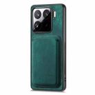 For Xiaomi 15 Pro Retro Leather Card Bag Magnetic Phone Case(Green) - 2