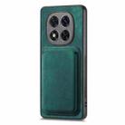 For Xiaomi Redmi Note 14 Pro 5G Retro Leather Card Bag Magnetic Phone Case(Green) - 2