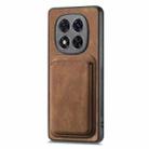 For Xiaomi Redmi Note 14 Pro+ 5G Retro Leather Card Bag Magnetic Phone Case(Brown) - 2