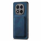 For Xiaomi Redmi Note 14 Pro+ 5G Retro Leather Card Bag Magnetic Phone Case(Blue) - 2
