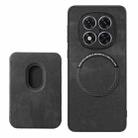 For Xiaomi Redmi Note 14 Pro+ 5G Retro Leather Card Bag Magnetic Phone Case(Black) - 3