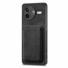 For Redmi K80 / Poco F7 Pro Retro Leather Card Bag Magnetic Phone Case(Black) - 2