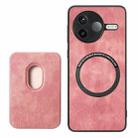 For Redmi K80 Pro / Poco F7 Ultra Retro Leather Card Bag Magnetic Phone Case(Pink) - 3