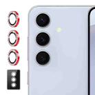 For Samsung Galaxy S23 FE 5G ENKAY AR Anti-reflection Individual Diamond Ring Camera Lens Glass Full Film(Red) - 1