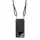 For Xiaomi 15 Pro Vintage Leather PC Back Cover Phone Case with Crossbody Strap(Black) - 3