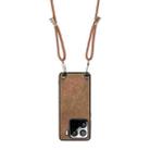 For Xiaomi Redmi 9A Vintage Leather PC Back Cover Phone Case with Crossbody Strap(Brown) - 3