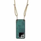 For Xiaomi Redmi K60 / K60 Pro Vintage Leather PC Back Cover Phone Case with Crossbody Strap(Green) - 3