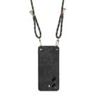 For Xiaomi Poco X7 Pro Vintage Leather PC Back Cover Phone Case with Crossbody Strap(Black) - 3