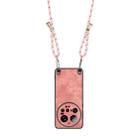 For Xiaomi 15 Ultra Vintage Leather PC Back Cover Phone Case with Crossbody Strap(Pink) - 3