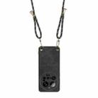 For Xiaomi 15 Ultra Vintage Leather PC Back Cover Phone Case with Crossbody Strap(Black) - 3