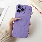 For iPhone 11 Pro Starry Sky TPU Shockproof MagSafe Phone Case(Purple) - 1
