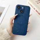 For iPhone 15 Plus Starry Sky TPU Shockproof MagSafe Phone Case(Dark Blue) - 1