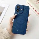 For iPhone 16 Plus Starry Sky TPU Shockproof MagSafe Phone Case(Dark Blue) - 1