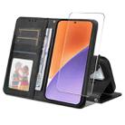 For Xiaomi 15 ENKAY Card Wallet Calf Texture Leather Phone Case with Screen Film(Black) - 1