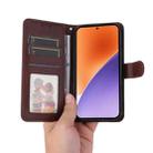 For Xiaomi 15 ENKAY Card Wallet Calf Texture Leather Phone Case with Screen Film(Brown) - 3