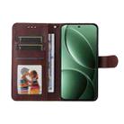 For Redmi K80 ENKAY Card Wallet Calf Texture Leather Phone Case with Screen Film(Red) - 3