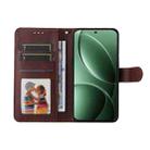 For Redmi K80 ENKAY Card Wallet Calf Texture Leather Phone Case with Screen Film(Brown) - 3