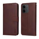 For Redmi 15C 5G /  4G EU 173.1mm ENKAY Card Wallet Calf Texture Leather Phone Case with Screen Film(Black) - 3