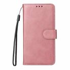 For Samsung Galaxy S25 5G ENKAY Card Wallet Calf Texture Leather Phone Case with Screen Film(Pink) - 2