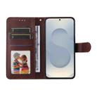 For Samsung Galaxy S25 Edge 5G ENKAY Card Wallet Calf Texture Leather Phone Case with Screen Film(Pink) - 3