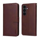For Samsung Galaxy S25 FE 5G ENKAY Card Wallet Calf Texture Leather Phone Case with Screen Film(Pink) - 3
