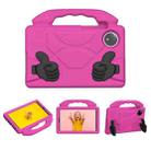 For Xiaomi Redmi Pad SE 8.7 2024 Thumb Bracket EVA Shockproof Tablet Case(Rose Red) - 2