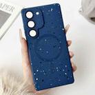 For Samsung Galaxy S21 5G Starry Sky TPU Shockproof MagSafe Phone Case(Dark Blue) - 1