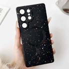 For Samsung Galaxy S22 Ultra 5G Starry Sky TPU Shockproof MagSafe Phone Case(Black) - 1