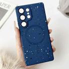 For Samsung Galaxy S22 Ultra 5G Starry Sky TPU Shockproof MagSafe Phone Case(Dark Blue) - 1