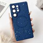 For Samsung Galaxy S24 Ultra 5G Starry Sky TPU Shockproof MagSafe Phone Case(Dark Blue) - 1