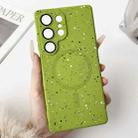 For Samsung Galaxy S25 Ultra 5G Starry Sky TPU Shockproof MagSafe Phone Case(Green) - 1