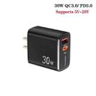 PD31 5V-20V 30W USB-C / Type-C + USB-A Multi Protocol Compatible Charger, US Plug(Black) - 2