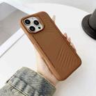 For iPhone 15 Pro Max Gaer4 Imitation MagSafe Shockproof TPU Phone Case(Brown) - 1