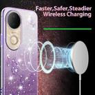 For vivo S20 Gradient Glitter Flower All-inclusive Phone Case(Purple) - 3