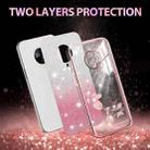 For vivo S6 Gradient Glitter Flower All-inclusive Phone Case(Pink) - 2