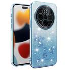 For vivo Y300 Pro Gradient Glitter Flower All-inclusive Phone Case(Blue) - 1