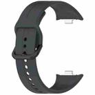 For Redmi Watch 5 eSIM Solid Color Black Buckle Quick Release Silicone Watch Band(Steel Grey) - 3