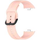 For Redmi Watch 5 eSIM Solid Color Black Buckle Quick Release Silicone Watch Band(Light Pink) - 3