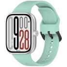 For Redmi Watch 5 eSIM Solid Color Black Buckle Quick Release Silicone Watch Band(Teal Green) - 1