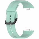 For Redmi Watch 5 eSIM Solid Color Black Buckle Quick Release Silicone Watch Band(Teal Green) - 3