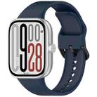 For Redmi Watch 5 eSIM Solid Color Black Buckle Quick Release Silicone Watch Band(Midnight Blue) - 1