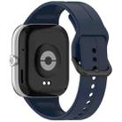 For Redmi Watch 5 eSIM Solid Color Black Buckle Quick Release Silicone Watch Band(Midnight Blue) - 2