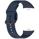 For Redmi Watch 5 eSIM Solid Color Black Buckle Quick Release Silicone Watch Band(Midnight Blue) - 3