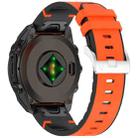 For Garmin Fenix 8 AMOLED 47mm Quick Release Buckle 22mm Silicone Leather Watch Band(Orange) - 2