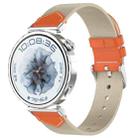 For Huawei Watch GT 5 41mm Nylon Leather Hybrid Woven Watch Band(Starlight Orange) - 1