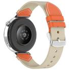 For Huawei Watch GT 5 41mm Nylon Leather Hybrid Woven Watch Band(Starlight Orange) - 2