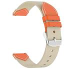 For Huawei Watch GT 5 41mm Nylon Leather Hybrid Woven Watch Band(Starlight Orange) - 3