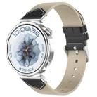 For Huawei Watch GT 5 41mm Nylon Leather Hybrid Woven Watch Band(Starlight Black) - 1