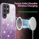 For Samsung Galaxy S25 Ultra 5G Gradient Glitter Flower All-inclusive Phone Case(Purple) - 3